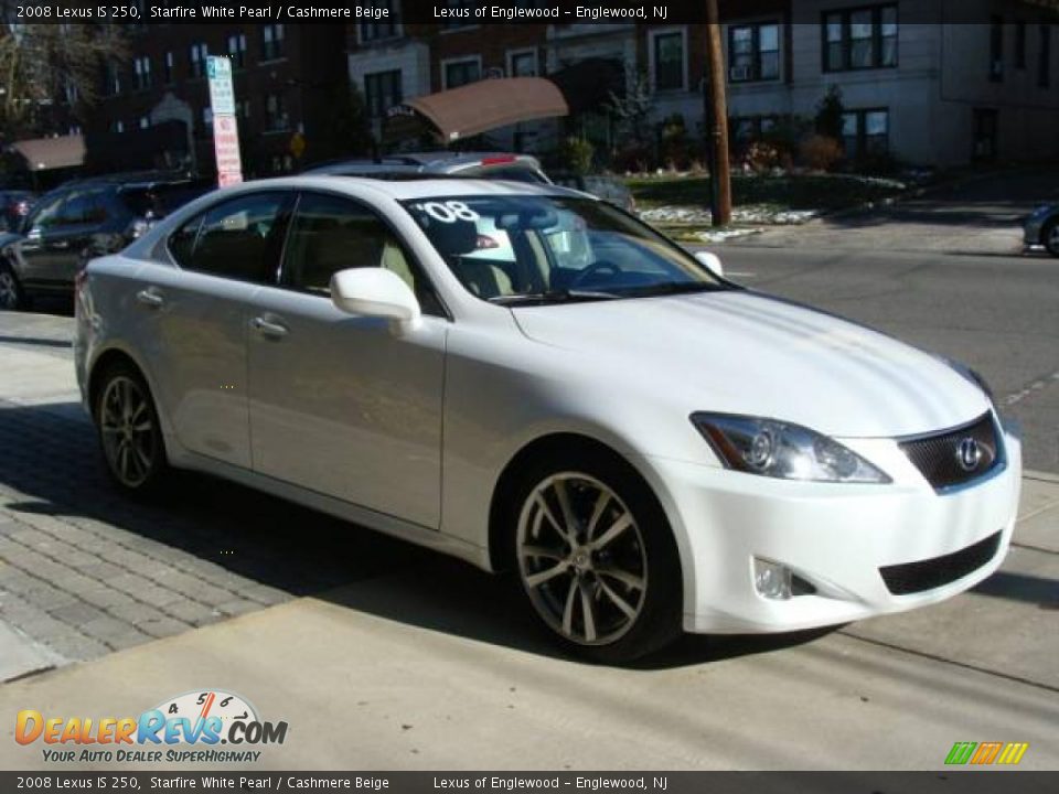 2008 Lexus IS 250 Starfire White Pearl / Cashmere Beige Photo #3