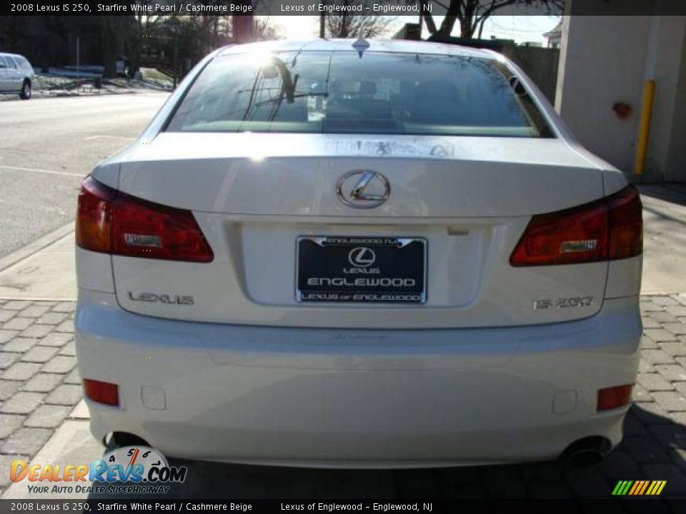 2008 Lexus IS 250 Starfire White Pearl / Cashmere Beige Photo #5