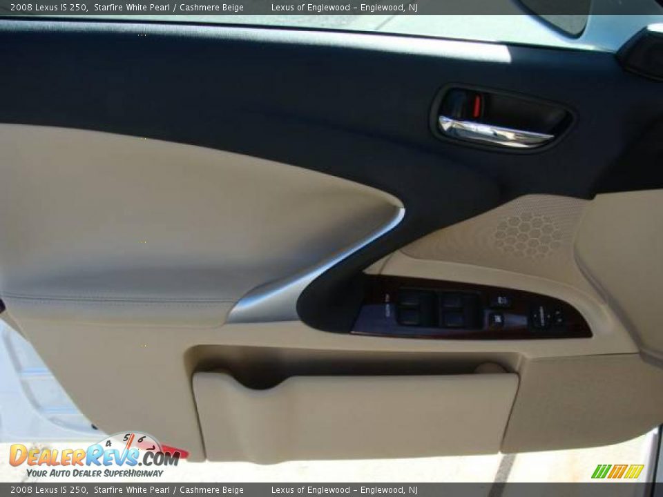 2008 Lexus IS 250 Starfire White Pearl / Cashmere Beige Photo #6