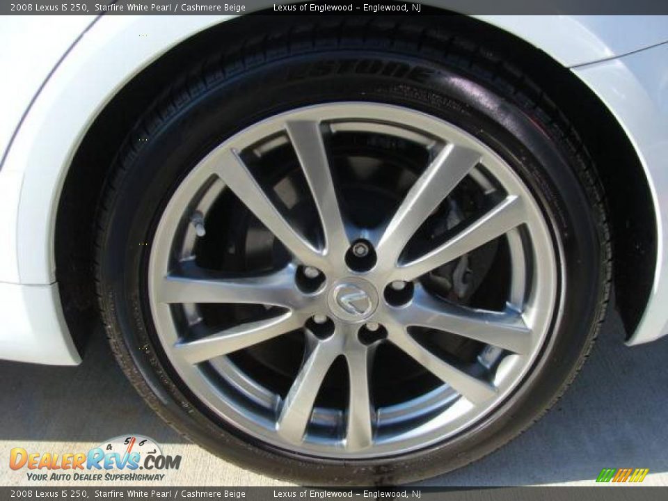 2008 Lexus IS 250 Starfire White Pearl / Cashmere Beige Photo #14