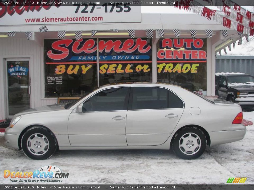 2002 Lexus LS 430 Millennium Silver Metallic / Light Charcoal Photo #1