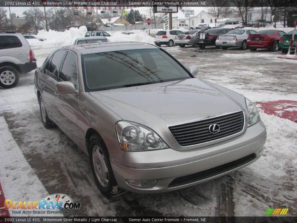 2002 Lexus LS 430 Millennium Silver Metallic / Light Charcoal Photo #5