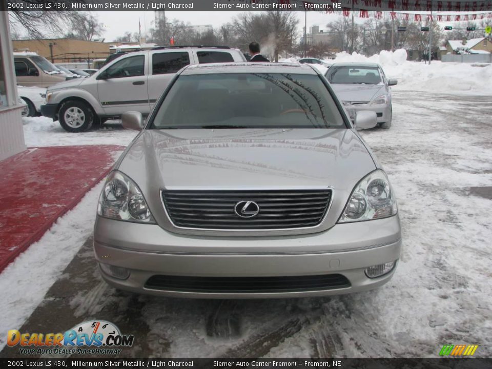 2002 Lexus LS 430 Millennium Silver Metallic / Light Charcoal Photo #17