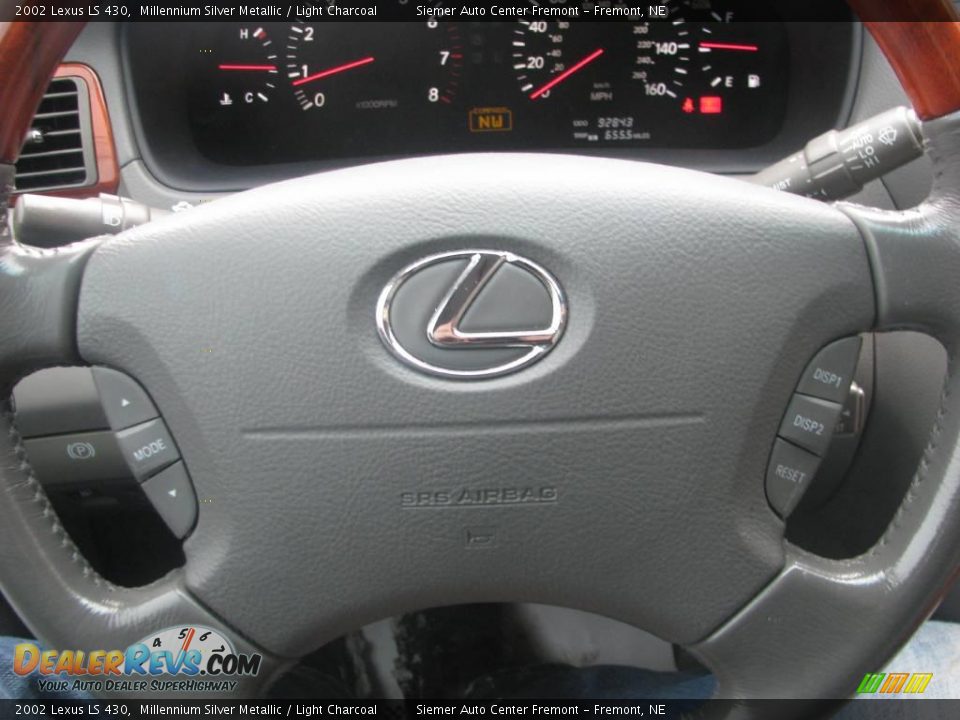 2002 Lexus LS 430 Millennium Silver Metallic / Light Charcoal Photo #18