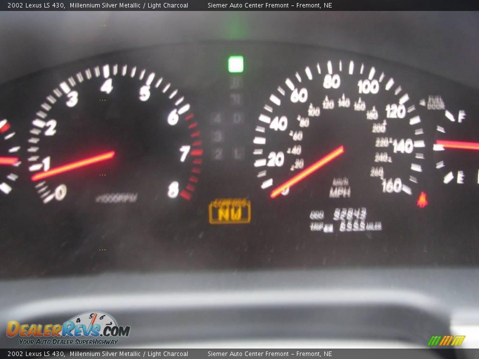 2002 Lexus LS 430 Millennium Silver Metallic / Light Charcoal Photo #20