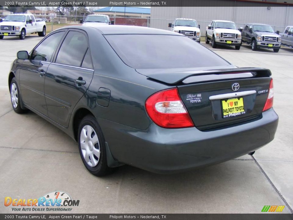 green 2003 toyota camry #5