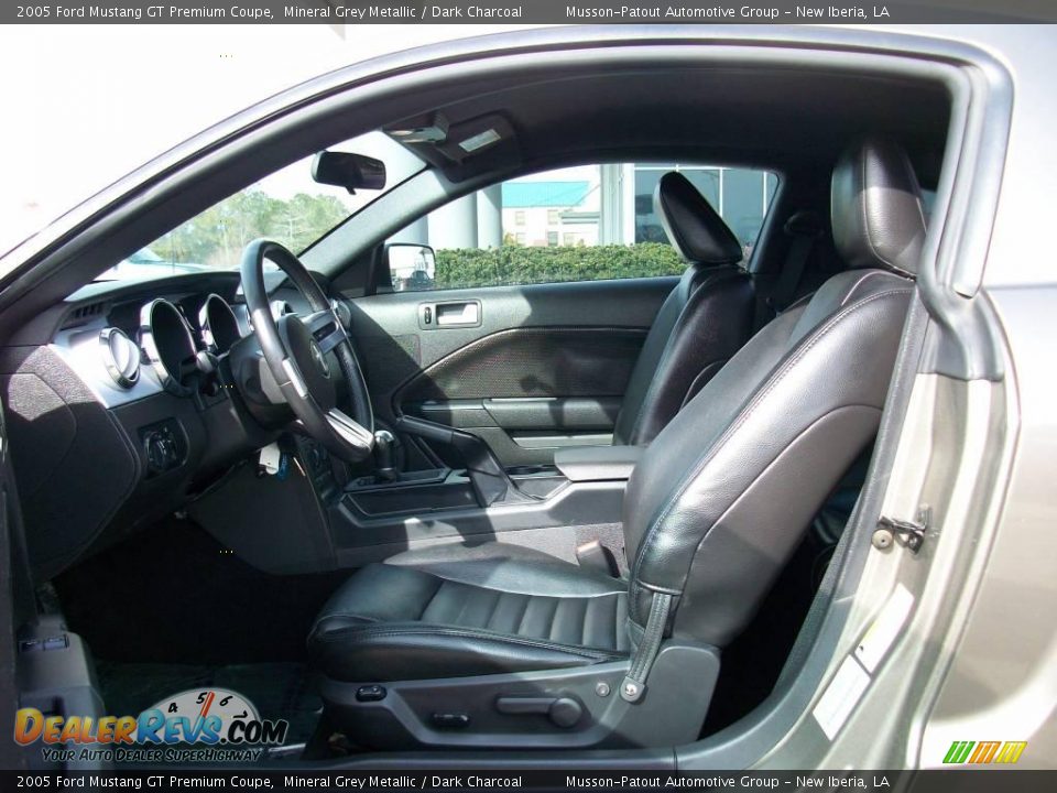 2005 Ford Mustang GT Premium Coupe Mineral Grey Metallic / Dark Charcoal Photo #9
