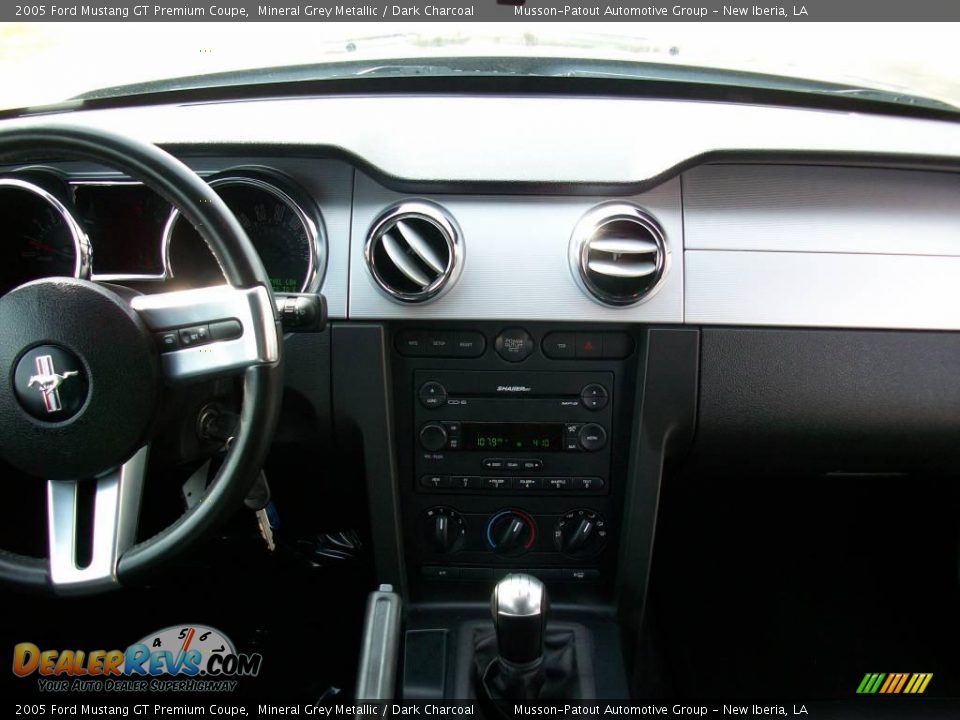 2005 Ford Mustang GT Premium Coupe Mineral Grey Metallic / Dark Charcoal Photo #12