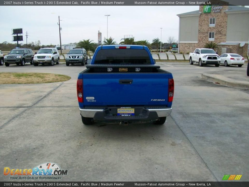 2007 Isuzu i-Series Truck i-290 S Extended Cab Pacific Blue / Medium Pewter Photo #4