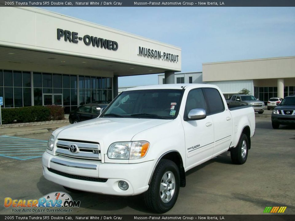 2005 Toyota Tundra SR5 Double Cab Natural White / Dark Gray Photo #1