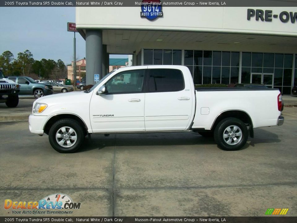 2005 Toyota Tundra SR5 Double Cab Natural White / Dark Gray Photo #2