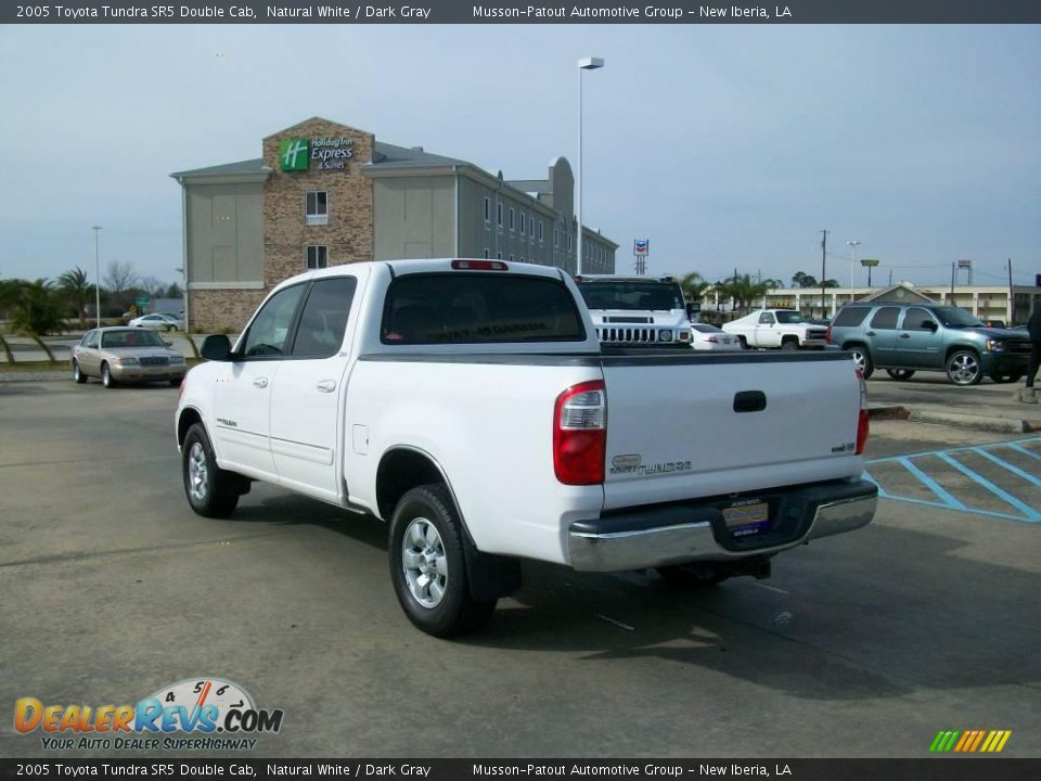 2005 Toyota Tundra SR5 Double Cab Natural White / Dark Gray Photo #3