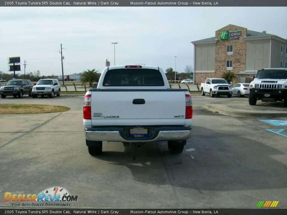 2005 Toyota Tundra SR5 Double Cab Natural White / Dark Gray Photo #4