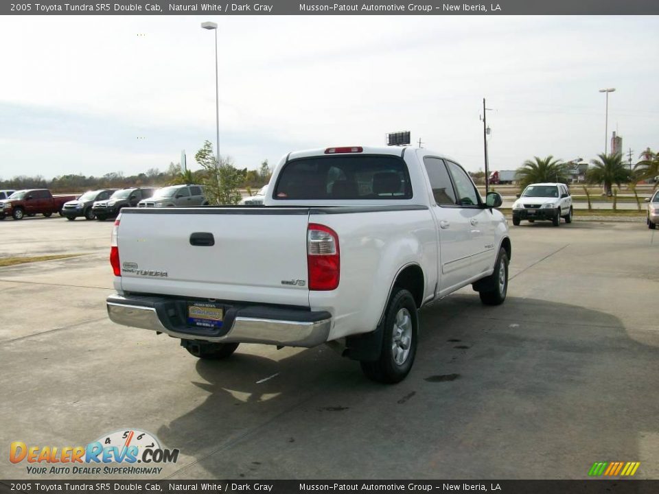 2005 Toyota Tundra SR5 Double Cab Natural White / Dark Gray Photo #5