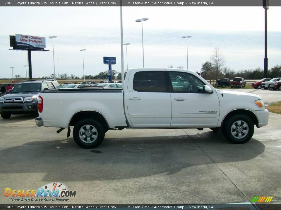 2005 Toyota Tundra SR5 Double Cab Natural White / Dark Gray Photo #6