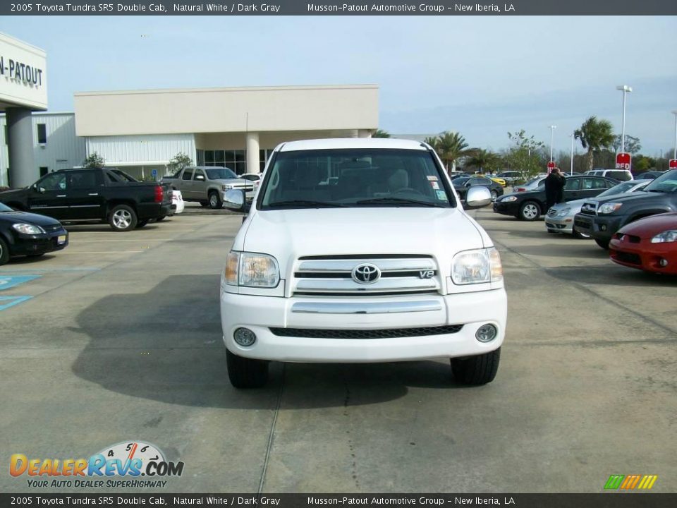 2005 Toyota Tundra SR5 Double Cab Natural White / Dark Gray Photo #8