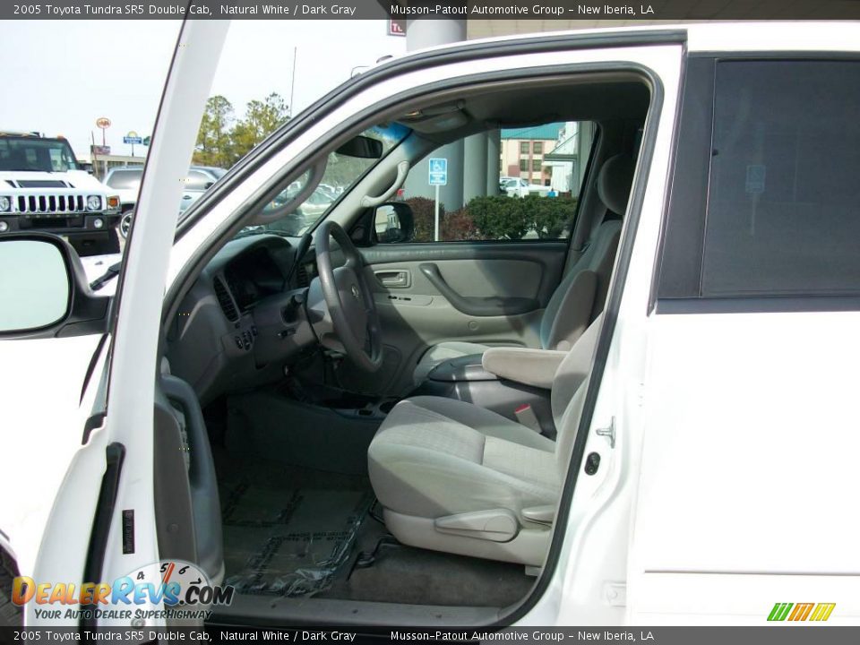2005 Toyota Tundra SR5 Double Cab Natural White / Dark Gray Photo #9