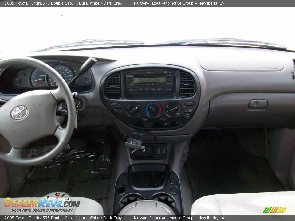 2005 Toyota Tundra SR5 Double Cab Natural White / Dark Gray Photo #12