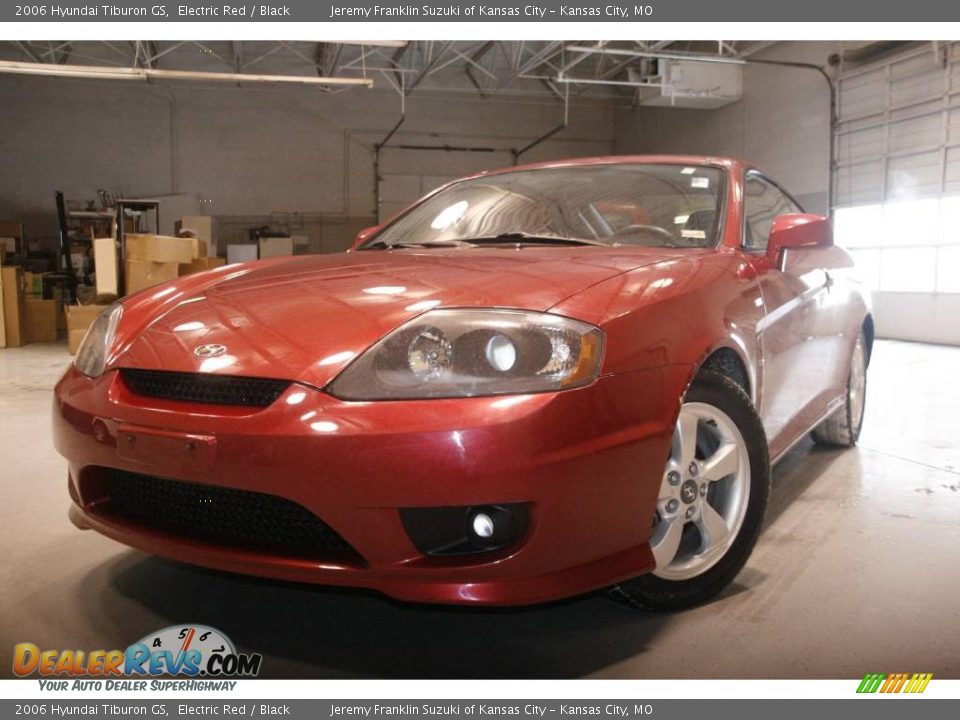 2006 Hyundai Tiburon GS Electric Red / Black Photo #3