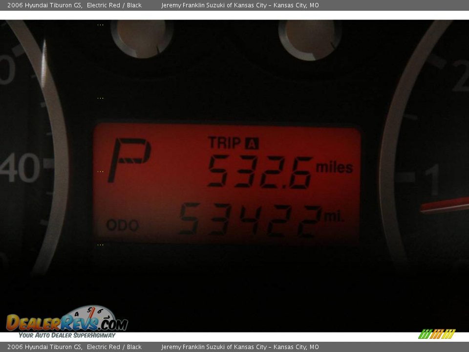 2006 Hyundai Tiburon GS Electric Red / Black Photo #11