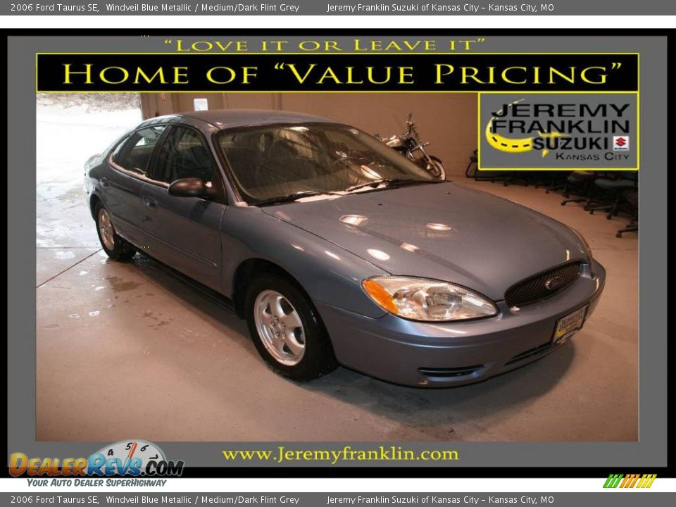 2006 Ford Taurus SE Windveil Blue Metallic / Medium/Dark Flint Grey Photo #1