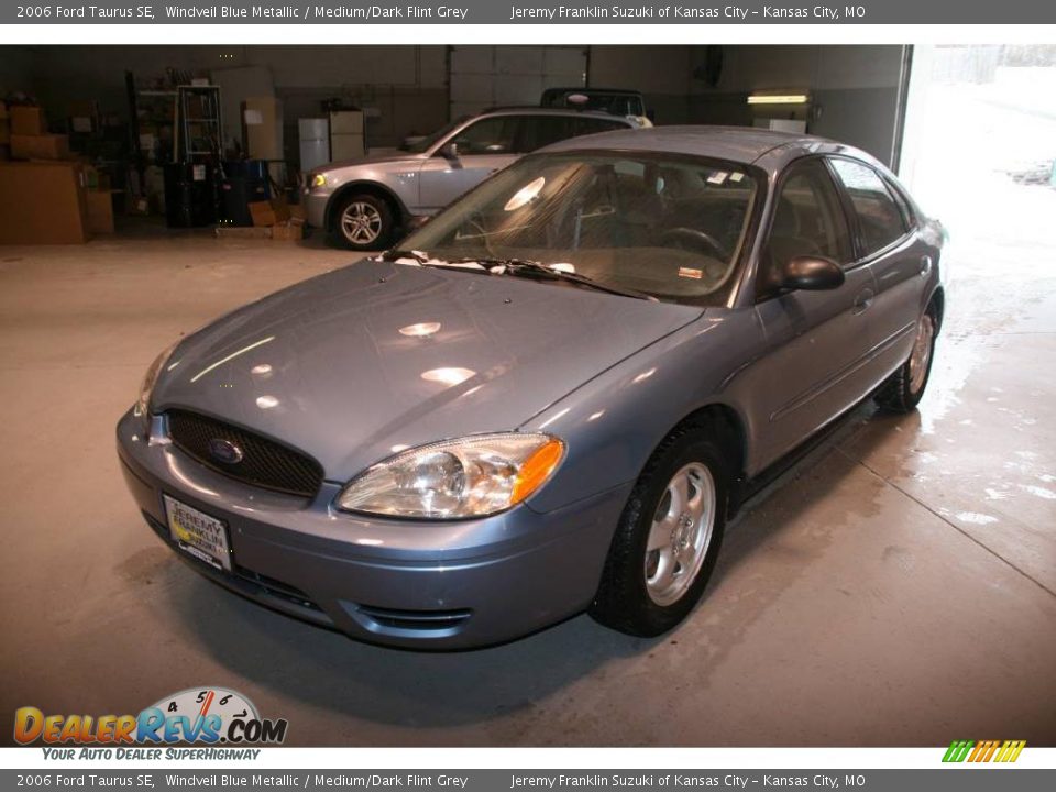 2006 Ford Taurus SE Windveil Blue Metallic / Medium/Dark Flint Grey Photo #3