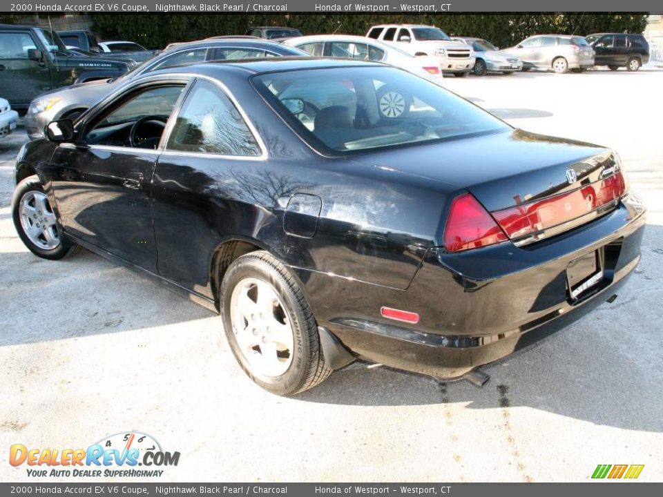2000 Honda Accord EX V6 Coupe Nighthawk Black Pearl / Charcoal Photo #8