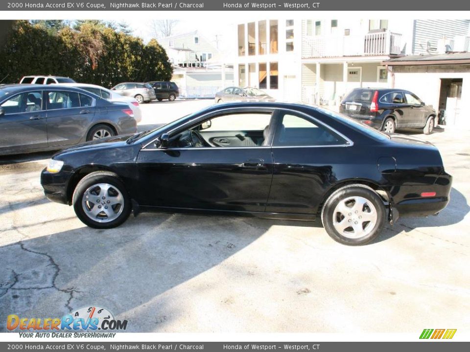 2000 Honda Accord EX V6 Coupe Nighthawk Black Pearl / Charcoal Photo #9