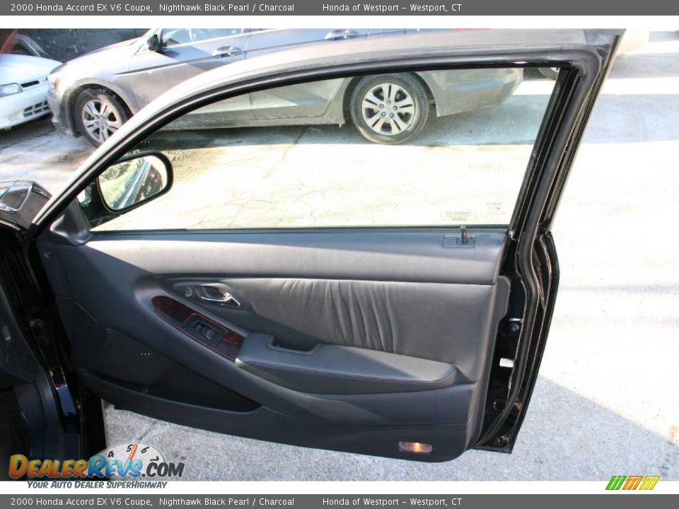 2000 Honda Accord EX V6 Coupe Nighthawk Black Pearl / Charcoal Photo #14