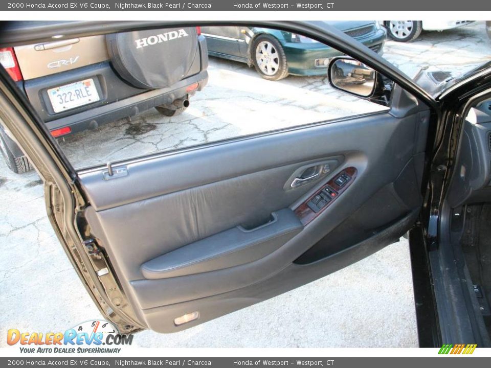 2000 Honda Accord EX V6 Coupe Nighthawk Black Pearl / Charcoal Photo #15
