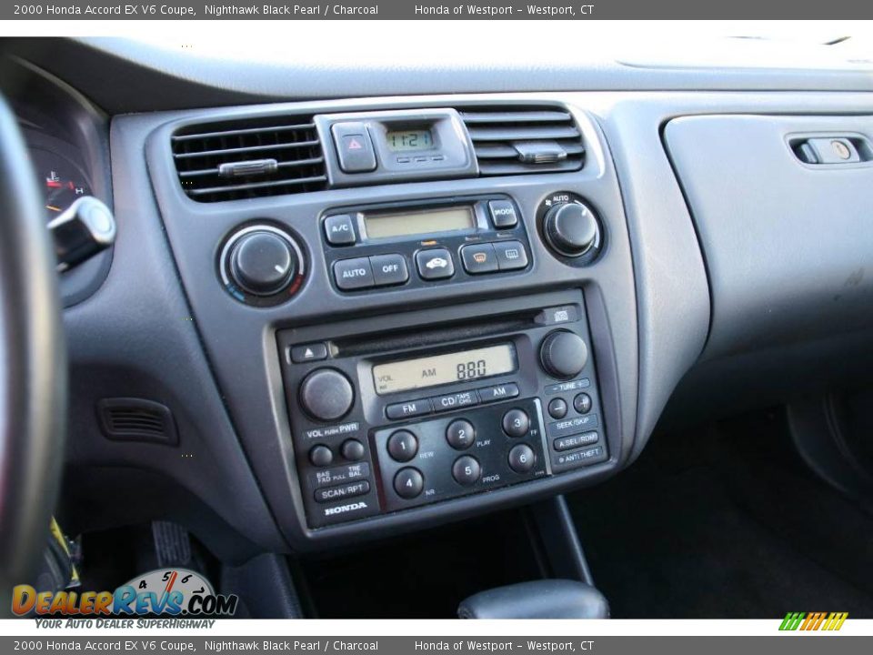2000 Honda Accord EX V6 Coupe Nighthawk Black Pearl / Charcoal Photo #21