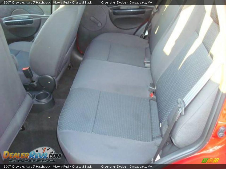 2007 Chevrolet Aveo 5 Hatchback Victory Red / Charcoal Black Photo #8