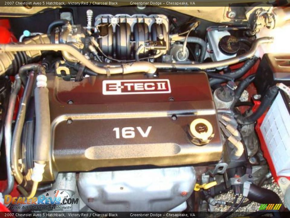 2007 Chevrolet Aveo 5 Hatchback Victory Red / Charcoal Black Photo #16