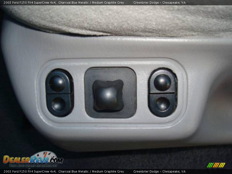 2003 Ford F150 FX4 SuperCrew 4x4 Charcoal Blue Metallic / Medium Graphite Grey Photo #12