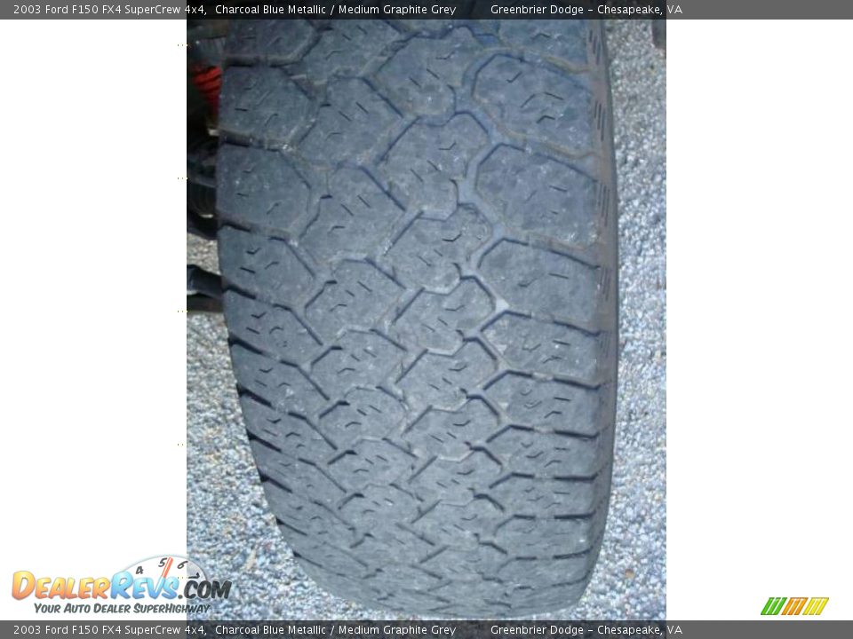 2003 Ford F150 FX4 SuperCrew 4x4 Charcoal Blue Metallic / Medium Graphite Grey Photo #18