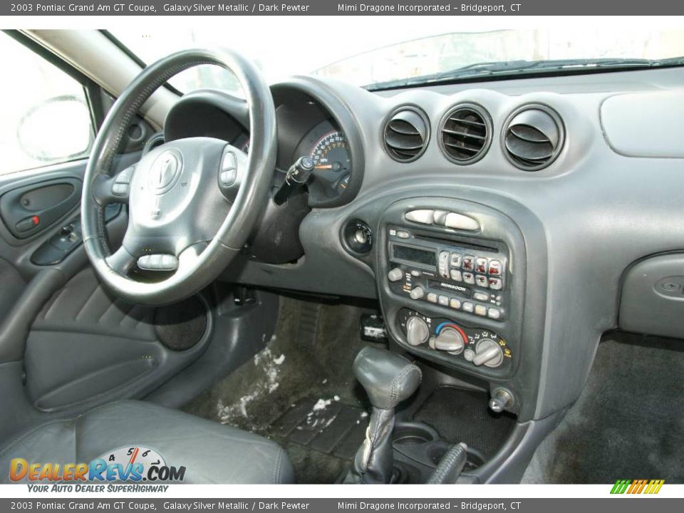2003 Pontiac Grand Am GT Coupe Galaxy Silver Metallic / Dark Pewter Photo #14