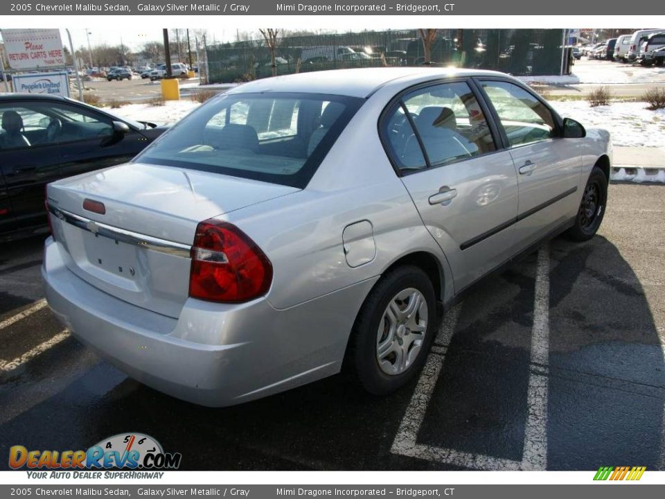 2005 Chevrolet Malibu Sedan Galaxy Silver Metallic / Gray Photo #4