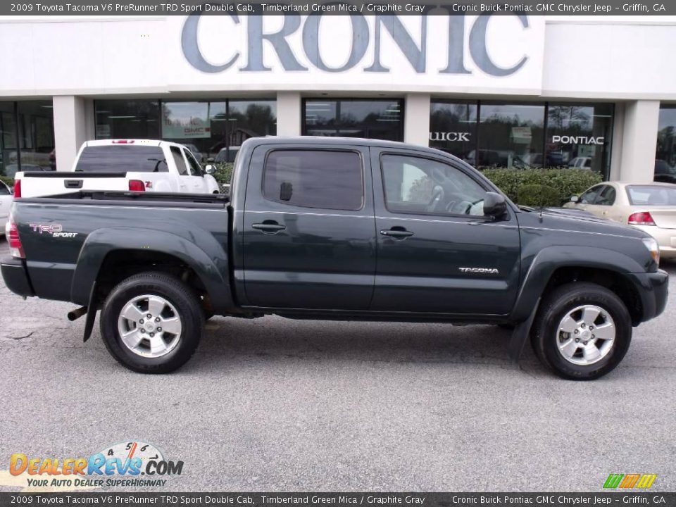 2009 Toyota Tacoma V6 PreRunner TRD Sport Double Cab Timberland Green Mica / Graphite Gray Photo #1