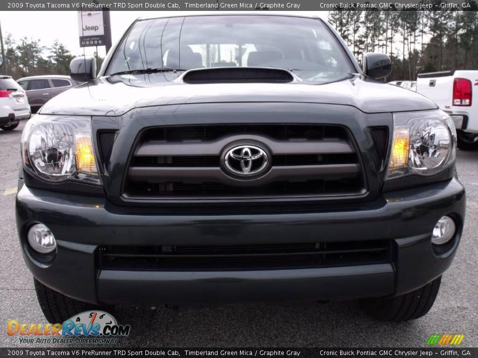 2009 Toyota Tacoma V6 PreRunner TRD Sport Double Cab Timberland Green Mica / Graphite Gray Photo #3