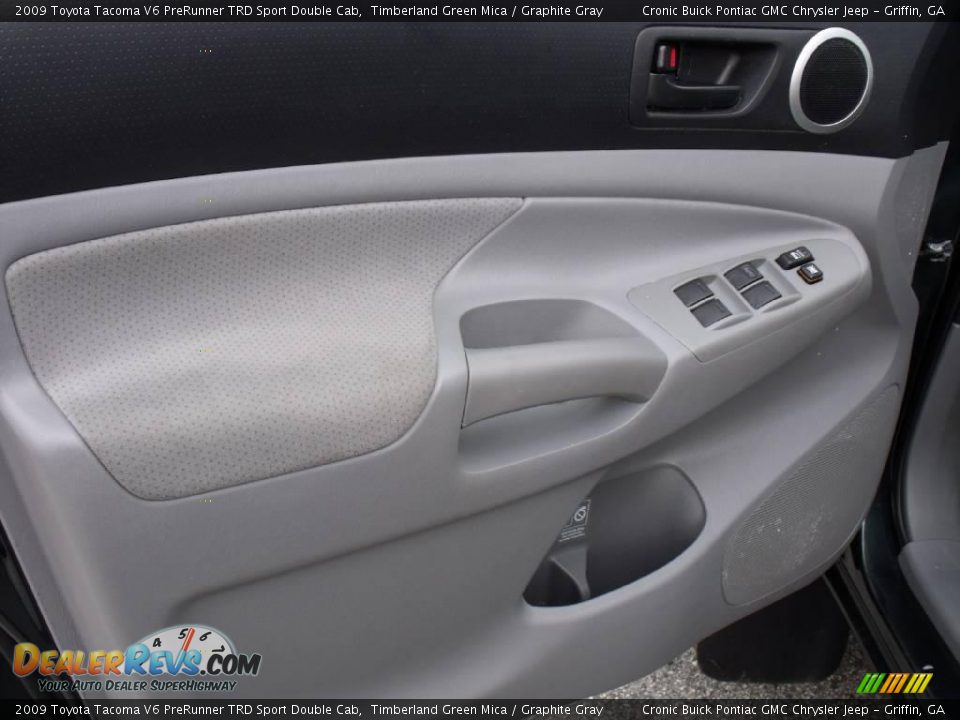 2009 Toyota Tacoma V6 PreRunner TRD Sport Double Cab Timberland Green Mica / Graphite Gray Photo #10