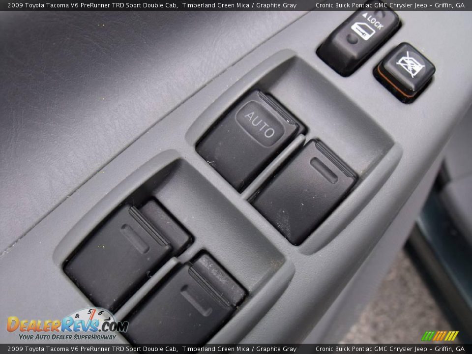 2009 Toyota Tacoma V6 PreRunner TRD Sport Double Cab Timberland Green Mica / Graphite Gray Photo #11