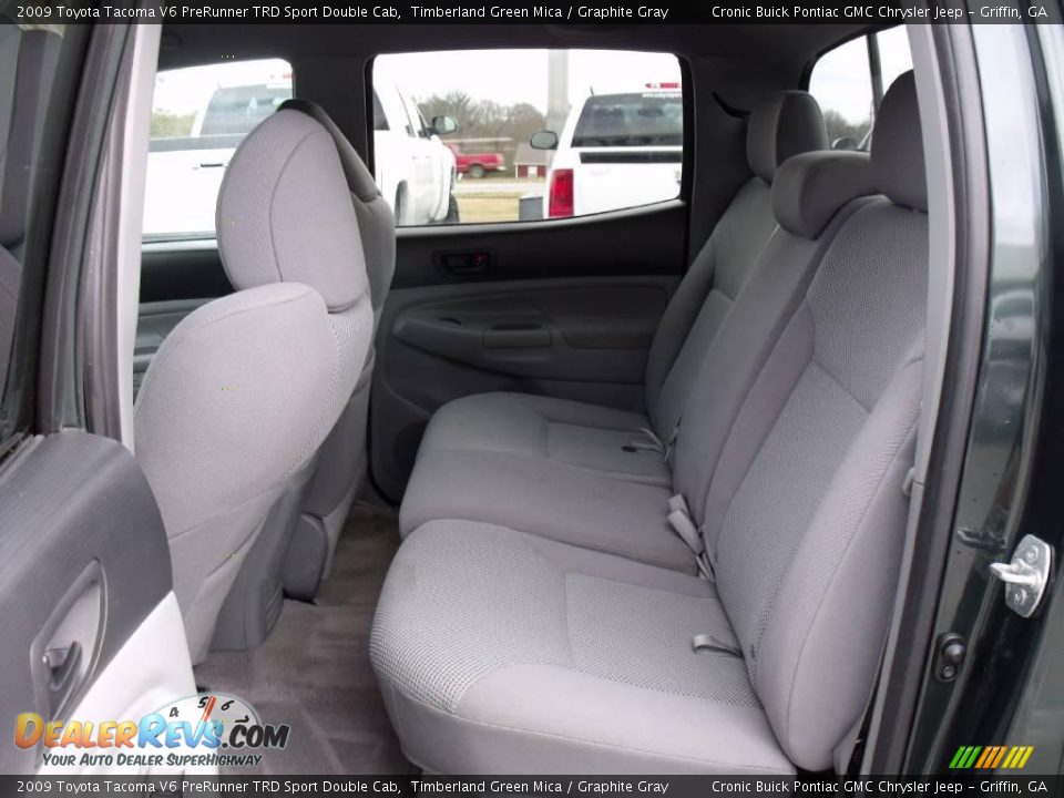 2009 Toyota Tacoma V6 PreRunner TRD Sport Double Cab Timberland Green Mica / Graphite Gray Photo #12
