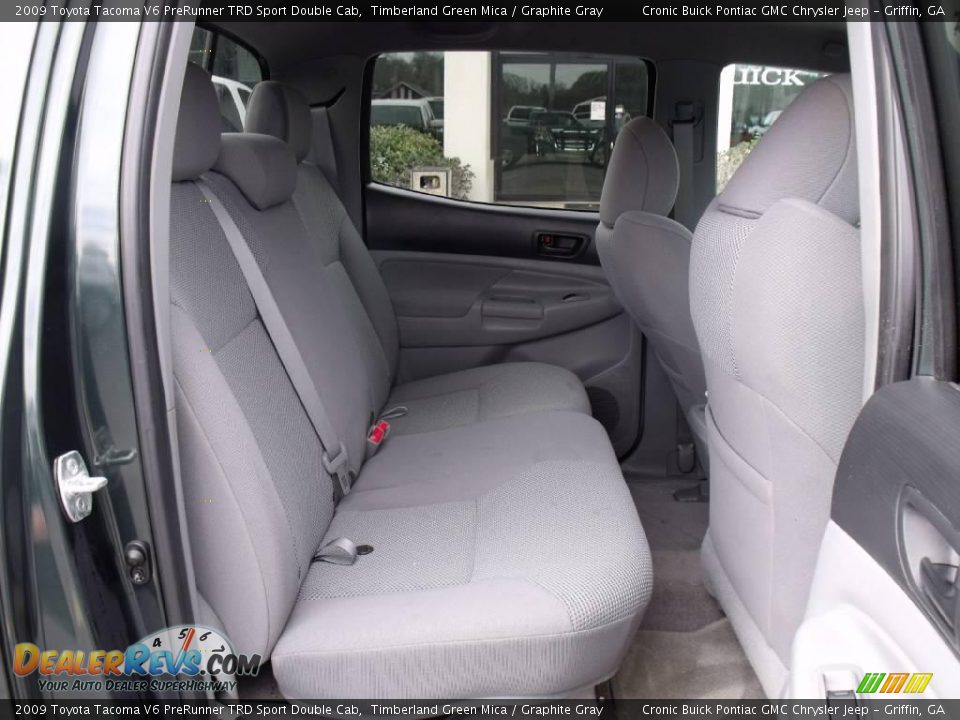2009 Toyota Tacoma V6 PreRunner TRD Sport Double Cab Timberland Green Mica / Graphite Gray Photo #14
