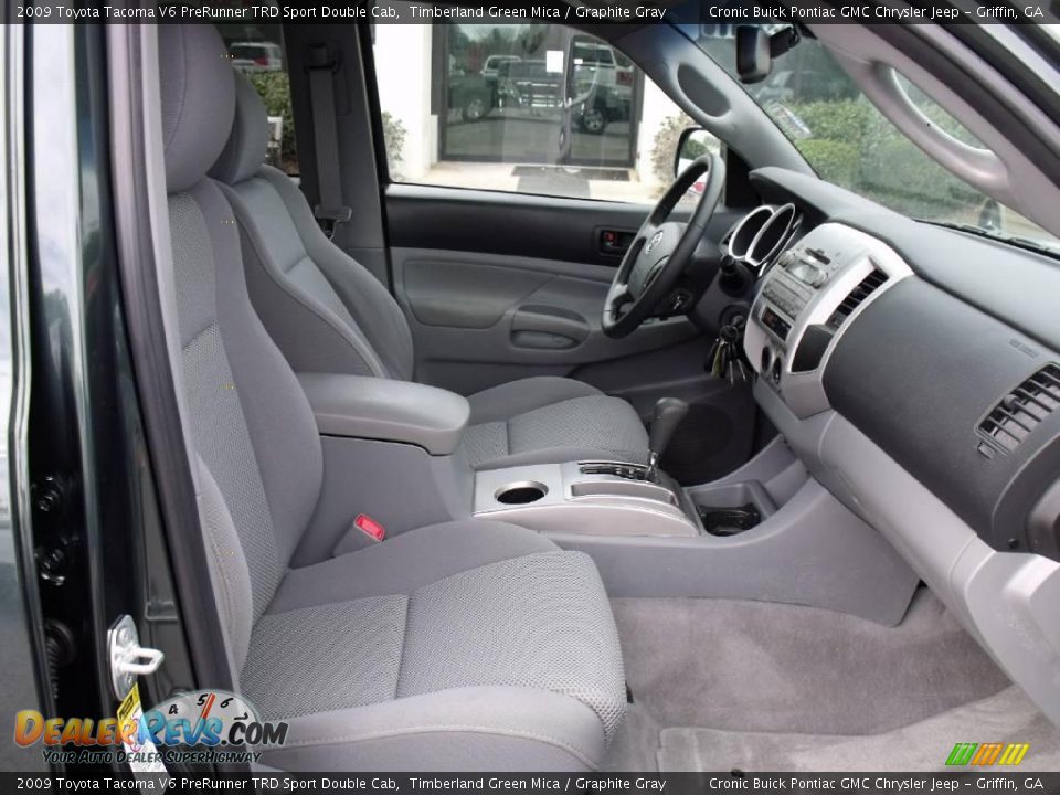 2009 Toyota Tacoma V6 PreRunner TRD Sport Double Cab Timberland Green Mica / Graphite Gray Photo #15
