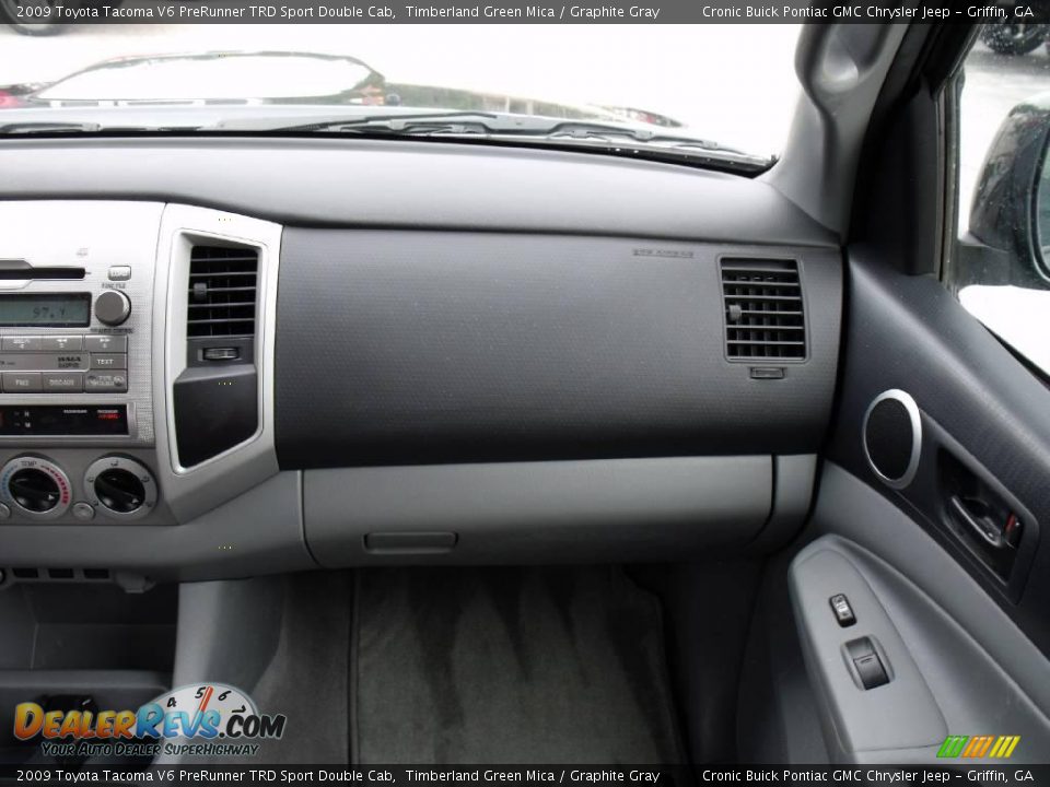 2009 Toyota Tacoma V6 PreRunner TRD Sport Double Cab Timberland Green Mica / Graphite Gray Photo #16