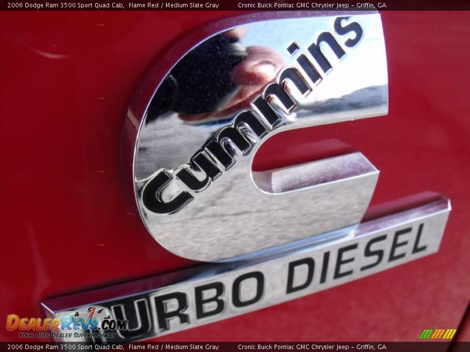 2006 Dodge Ram 3500 Sport Quad Cab Flame Red / Medium Slate Gray Photo #10