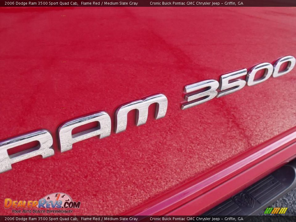 2006 Dodge Ram 3500 Sport Quad Cab Flame Red / Medium Slate Gray Photo #11