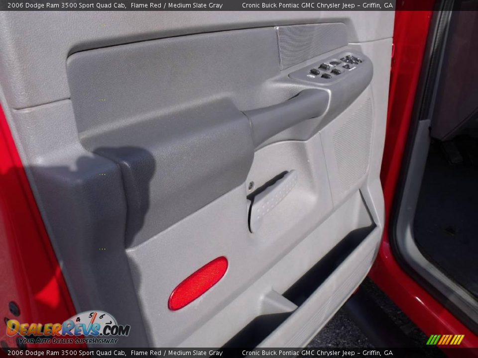 2006 Dodge Ram 3500 Sport Quad Cab Flame Red / Medium Slate Gray Photo #13