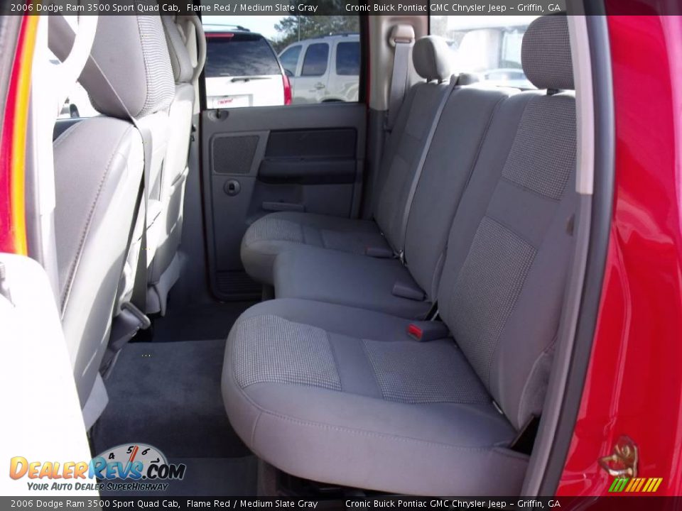 2006 Dodge Ram 3500 Sport Quad Cab Flame Red / Medium Slate Gray Photo #15