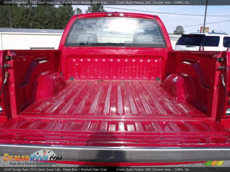 2006 Dodge Ram 3500 Sport Quad Cab Flame Red / Medium Slate Gray Photo #16